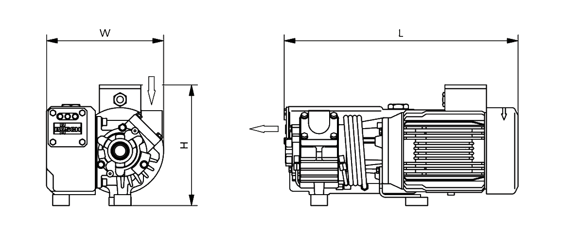 R 5 RA 0016 C旋片真空泵 R 5 RA 0016 C旋片真空泵