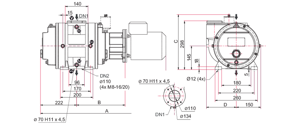 Okta 250羅茨真空泵 Okta 250羅茨真空泵