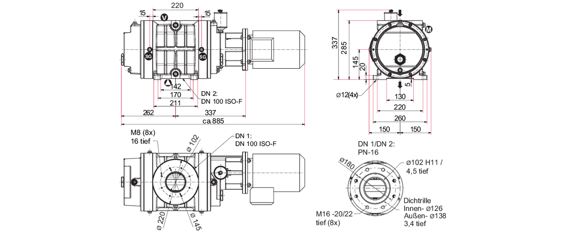 Okta 300羅茨真空泵 Okta 300羅茨真空泵