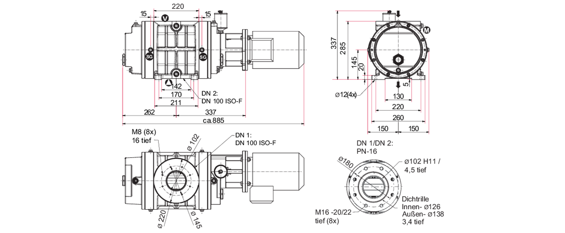 Okta 600羅茨真空泵 Okta 600羅茨真空泵
