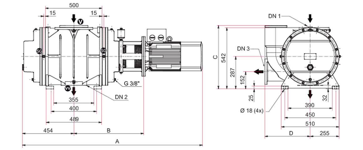 Okta 4000 M羅茨真空泵 Okta 4000 M羅茨真空泵