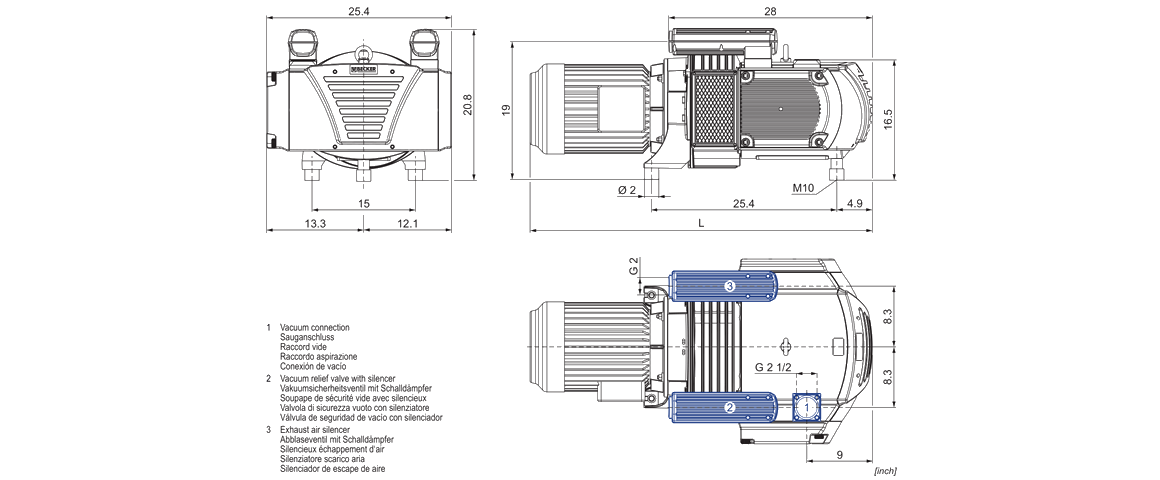 VXLF 2.250真空泵 VXLF 2.250真空泵