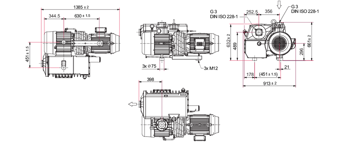 Hena 401單級旋片真空泵 Hena 401單級旋片真空泵