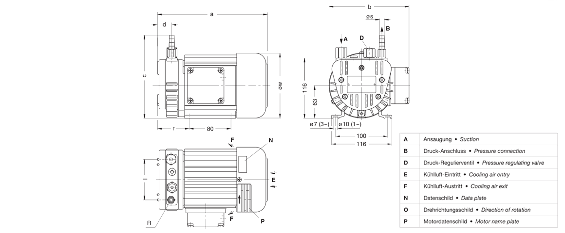 V-DTE 3干式真空泵 V-DTE 3干式真空泵