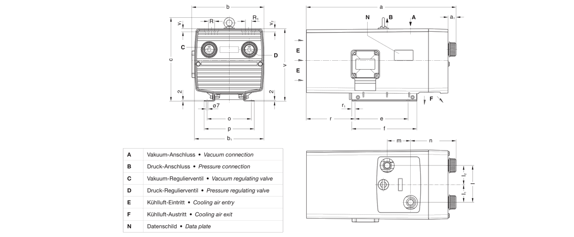 V-KTN 16干式真空泵 V-KTN 16干式真空泵