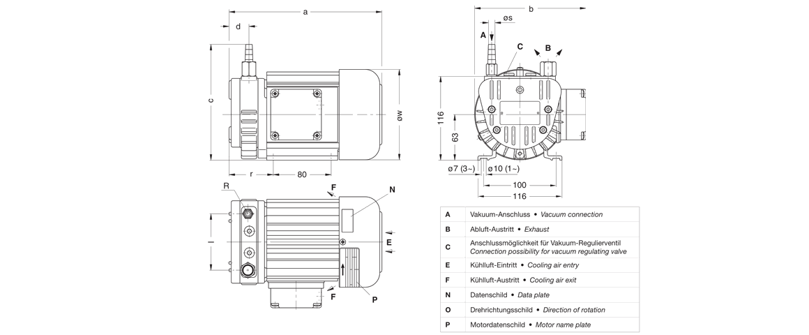 V-VTE 3干式真空泵 V-VTE 3干式真空泵