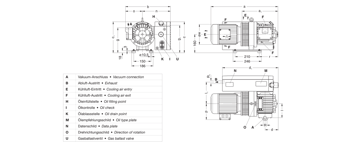 VCA 40旋片真空泵 VCA 40旋片真空泵