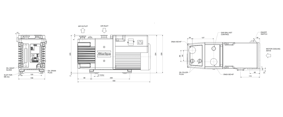 GVD 3雙級(jí)旋片真空泵 GVD 3雙級(jí)旋片真空泵
