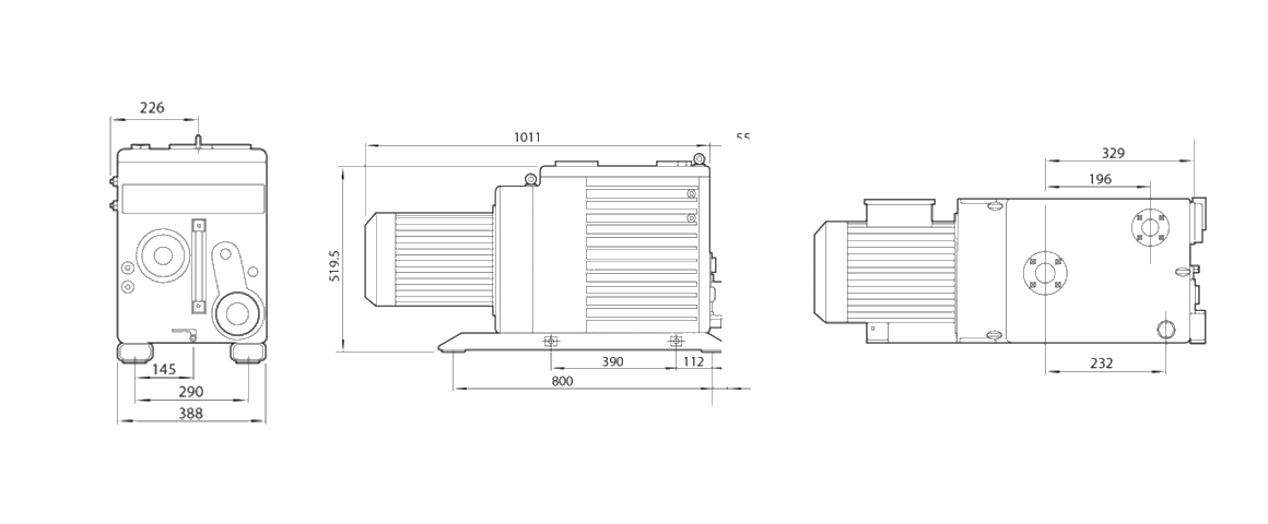 E2M175雙級(jí)旋片真空泵 E2M175雙級(jí)旋片真空泵