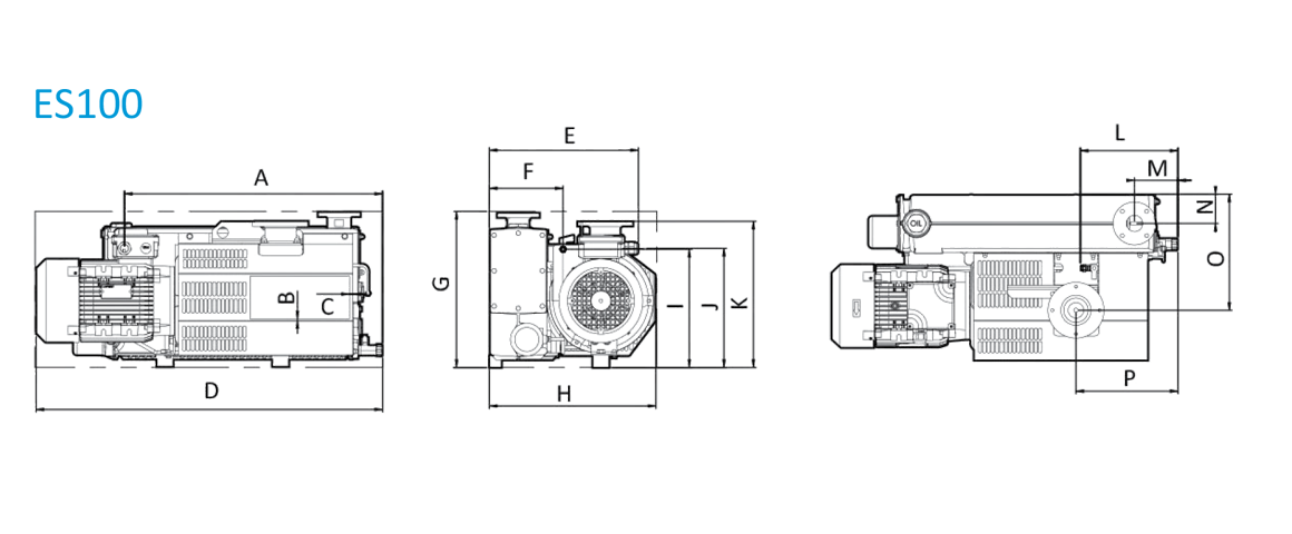 ES100單級旋片真空泵 ES100單級旋片真空泵