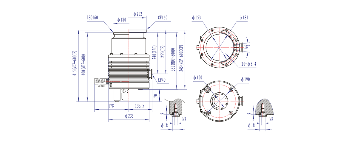 Turbo-H600-MD渦輪分子泵 Turbo-H600-MD渦輪分子泵