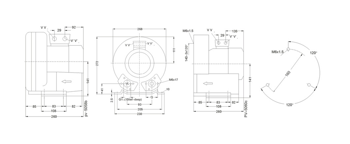 2HB 330 H16 高壓鼓風機 2HB 330 H16 高壓鼓風機