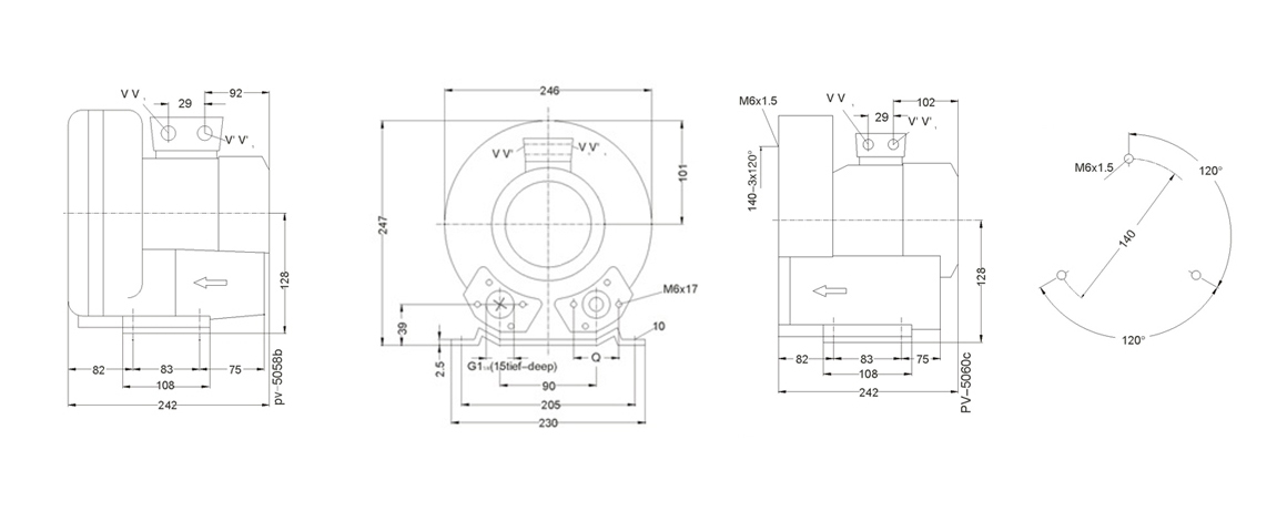 2HB 230 H06 高壓鼓風機 2HB 230 H06 高壓鼓風機